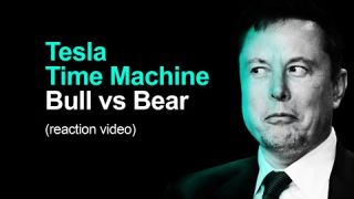 Tesla Time Machine: Bull vs Bear (reaction video)